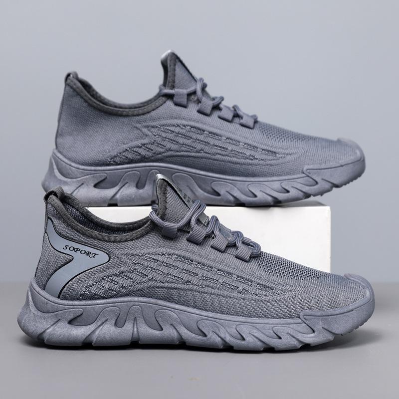 Men's Shoes Summer New Breathable Thin Mesh Fly Woven Mesh Shoes Casual Trendy Men's Fashionable Sports Shoes