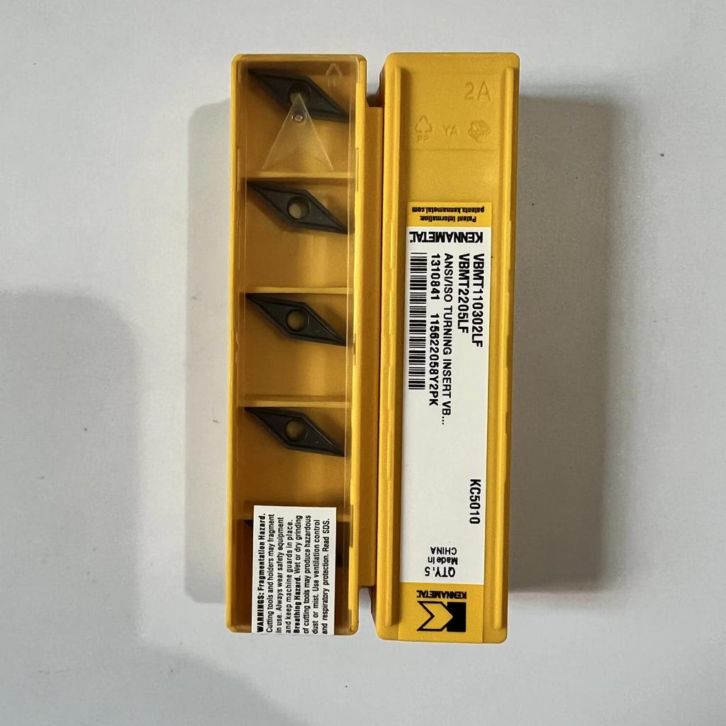 KENNAMETEL / VBMT110302LF KC5010 / Original Carbide Blade 10 Pcs