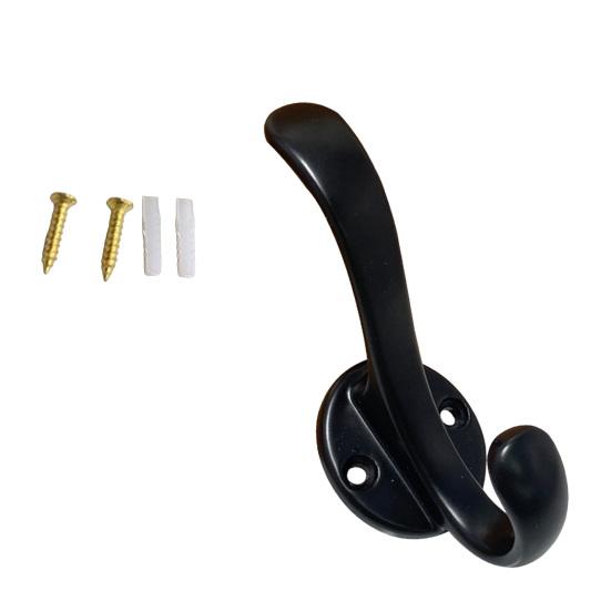 Coat Hook Corrosion-Resistant Wall Hooks Space Saving Upper And Lower Hooks for Bathroom Kitchen