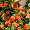 Retros Styles Rain Chain Decoration With Water Collection Cup Iron Rainwater Collector Decorative Stake For Gardens
