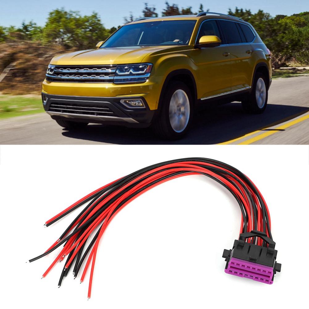 OBD2 16-контактный разъем-адаптер с отверстием для кабеля-адаптера-удлинителя