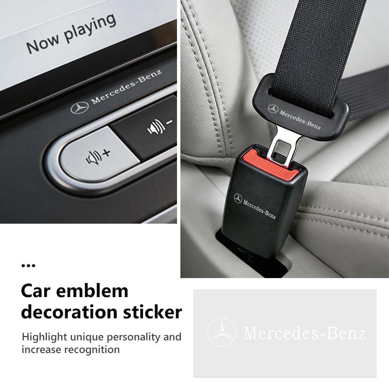 AABGW1 For Benz Car Logo Emblem Rear Trunk Stickers Badge Accessories AMG CLA CLS C180 C200 W204 W205 Exclusive A C E R V Class