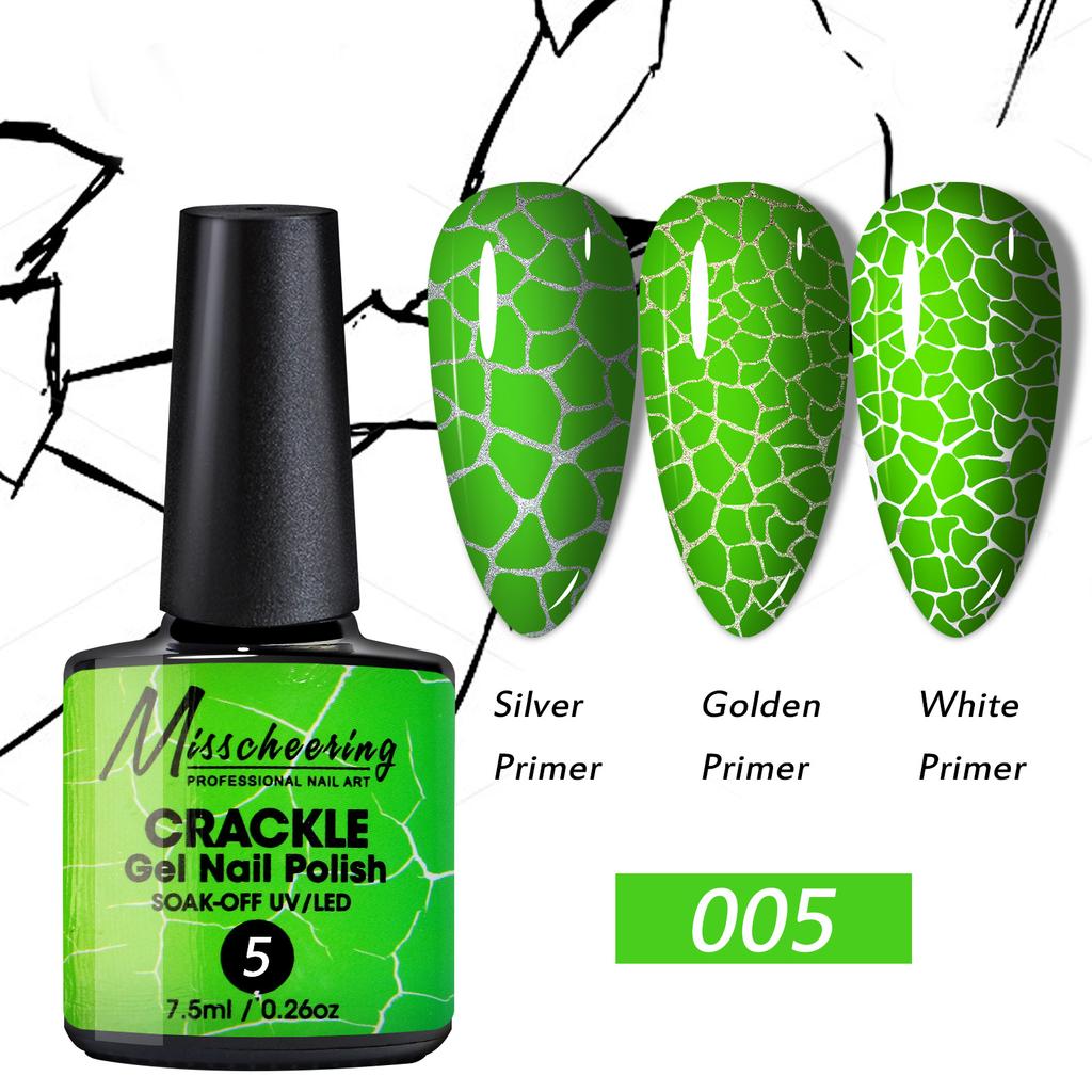 Nail Art Crack Glue Cracked Marble Pattern Burst Change Uv Nail Polish Glue Set Nail Salon
