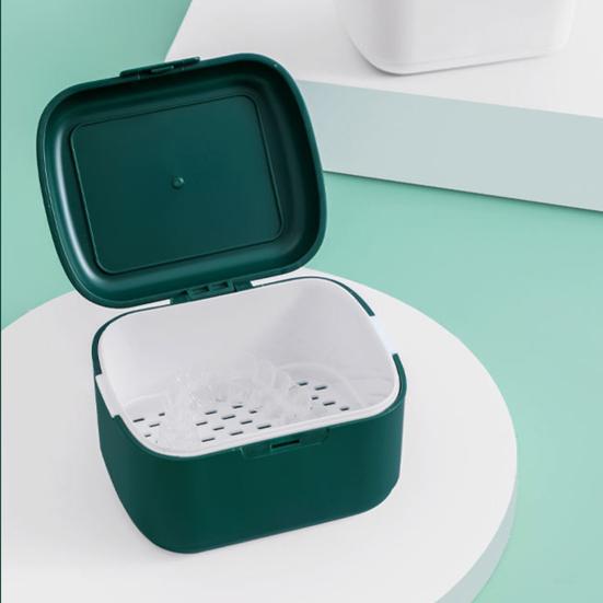 Компактная многофункциональная крышка для хранения брекетов, крышка с пряжкой, чехол для ванны, фиксатор чашки, коробка для чистки, ортодонтия