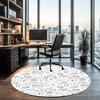 Soccer Printed Round Rug Carpet Chair Rug Area Rug Entryway Doormats,for Office Chair Living Room Bedroom Kitchen Room.