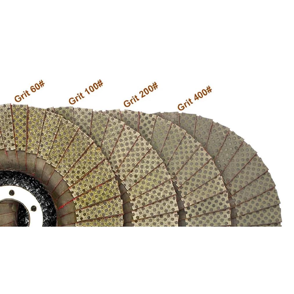 Z-LEAP 5 Inch 1pc 60/100/200/400 Grit Grinding Wheels 125mm Flap Sanding Abrasive Disc For Angle Grinder Diamond Sanding Pad