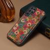 Кожаный чехол для телефона с цветочным принтом для Samsung Galaxy S26 Ultra S25 Edge S24 Plus S23 Fe S22 S21 S20, чехол-обложка с дизайном-невидимкой для держателя карт