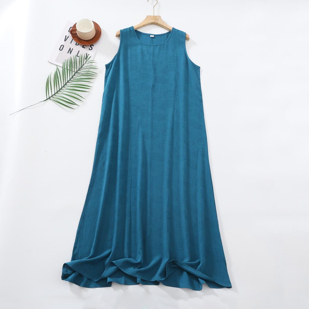 Хлопок Шелк Женский Топ Топ Повседневное Платье Хлопок Однотонные Тонкие Пляжные Платья