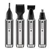 Men's 4-in-1 Electric Grooming Set: Nose, Sideburns, Eyebrow Trimmer & Shaver