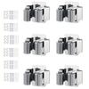 Stainless Steel Mop Holder Brush Broom Hanger Fixed Rack Kitchen Bathroom Garden Tool Organizer Wall Mounted with Screws Cup Holders 5
