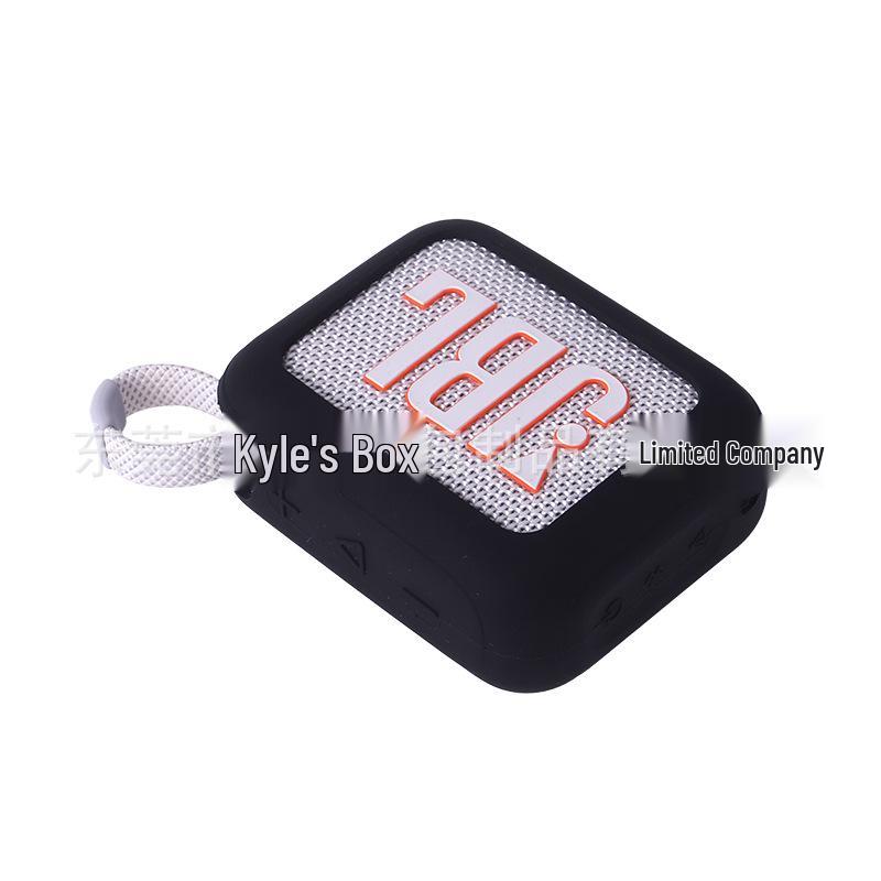 Gold Brick Soft Silicone Case for JBL GO4 Bluetooth Speaker - Portable Protective Storage Bag