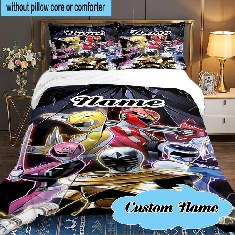 Custom Name Rangers Legacy Bedding Set 3pcs, Bedding Set Including 1pc Duvet Cover And 2pcs Pillowcases for Bedroom, Dormitory Gift