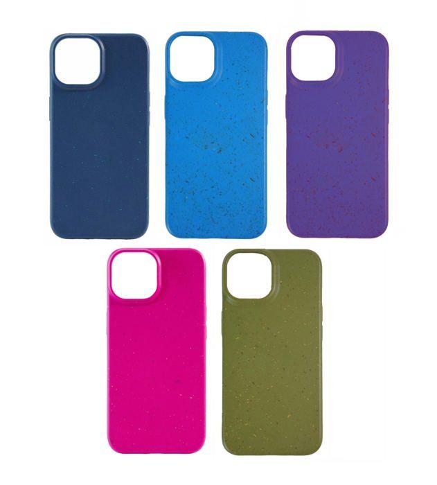 Coque biodégradable - iPhone 14 - Rose vif - Magenta - Écologique - Semi-rigide