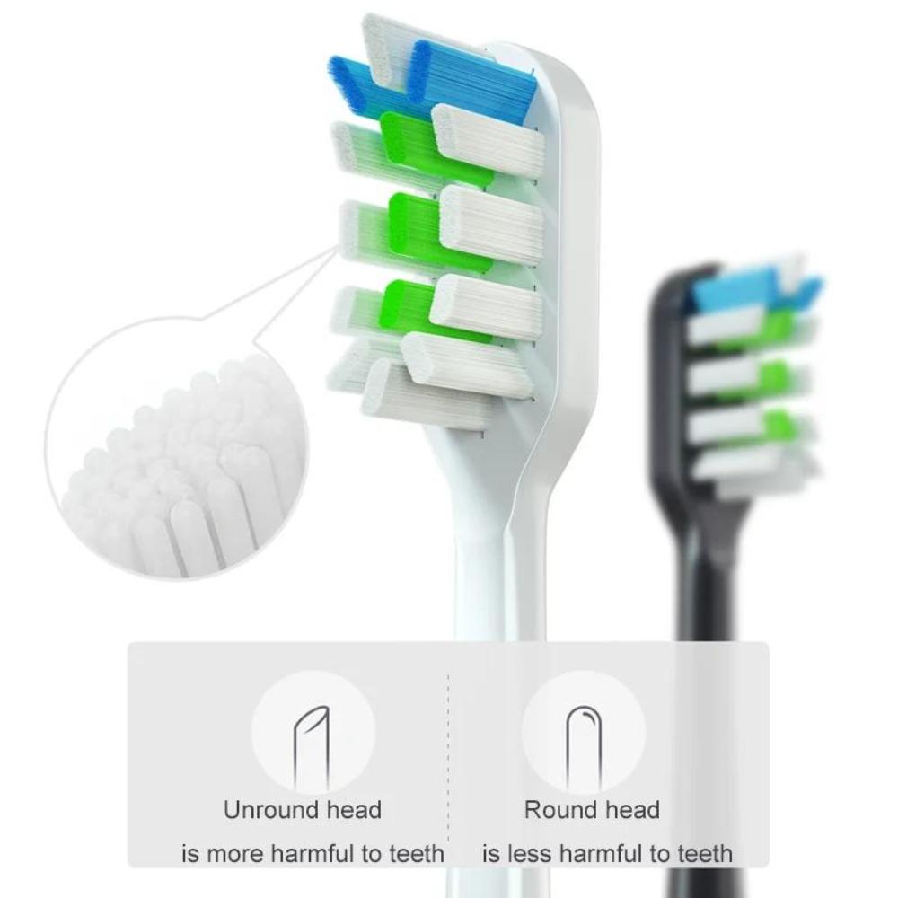 2/4PCS Toothbrush Replacement Clean HX3/X6/X9 Sonic Electric Toothbrush Soft Suitable Vacuum Bristle Nozzles Standard Electric Tooth Brushheads