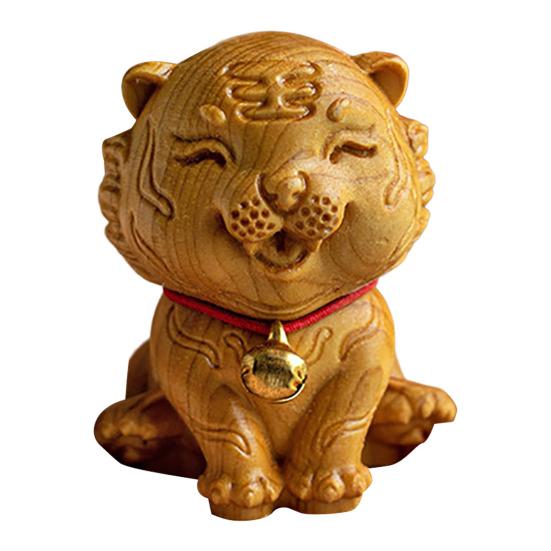 Yousheng Zodiac Animal Figurine Handcrafted Wood Chinese Zodiac Signs Multifunctional Mini Zodiac Table Decoration Gift for Zodiac Enthusiasts