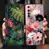 Abstract Plants Flower Soft TPU For Realme 13 12 11 10 9 Pro Plus GT3 GT2 C21 C25 C35 C53 C55 C67 Pro 5G Phone Case Cover Fundas