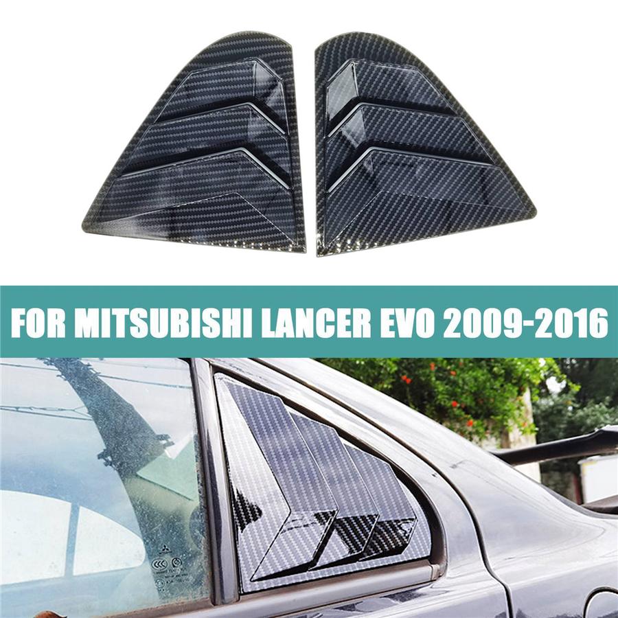 Крышка жалюзи заднего бокового окна из углеродного волокна для Mitsubishi Lancer EVO 09-16