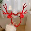 Elk Christmas Headband Shiny Deer Antler Hairband Fashion Xmas Hairband  Christmas Festival Gift