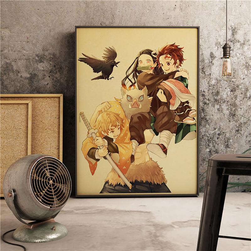 5D DIY Demon Slayer: Kimetsu No Yaiba Cross Stitch Rhinestones Diamond Drawing Embroidery Mosaic Home Decor