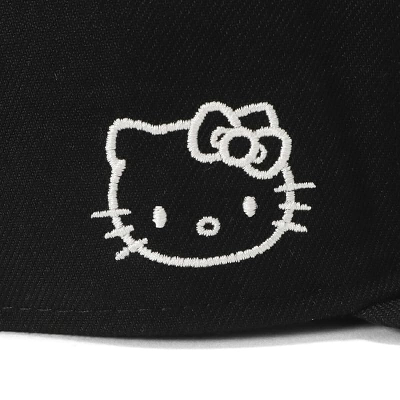 [New Era] cap 59FIFTY hello kitty collaboration black 7 5/8 5950 APPLE NECAP KITTY BLK 14348626 NER36C9593