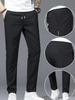 Men's Summer Quick-Dry Loose Pants - Elastic, Durable, Plus Size, Straight Leg