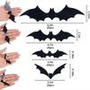 Хэллоуин Украшение 3D Черная ПВХ Летучая Мышь Вечеринка на Хэллоуин DIY Декор Наклейка на Стену Бар Комната Вечеринка на Хэллоуин Страшные Декорации Реквизит