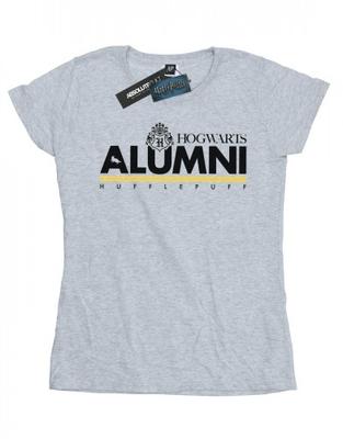 Женская/дамская футболка Hogwarts Alumni Hufflepuff Cotton