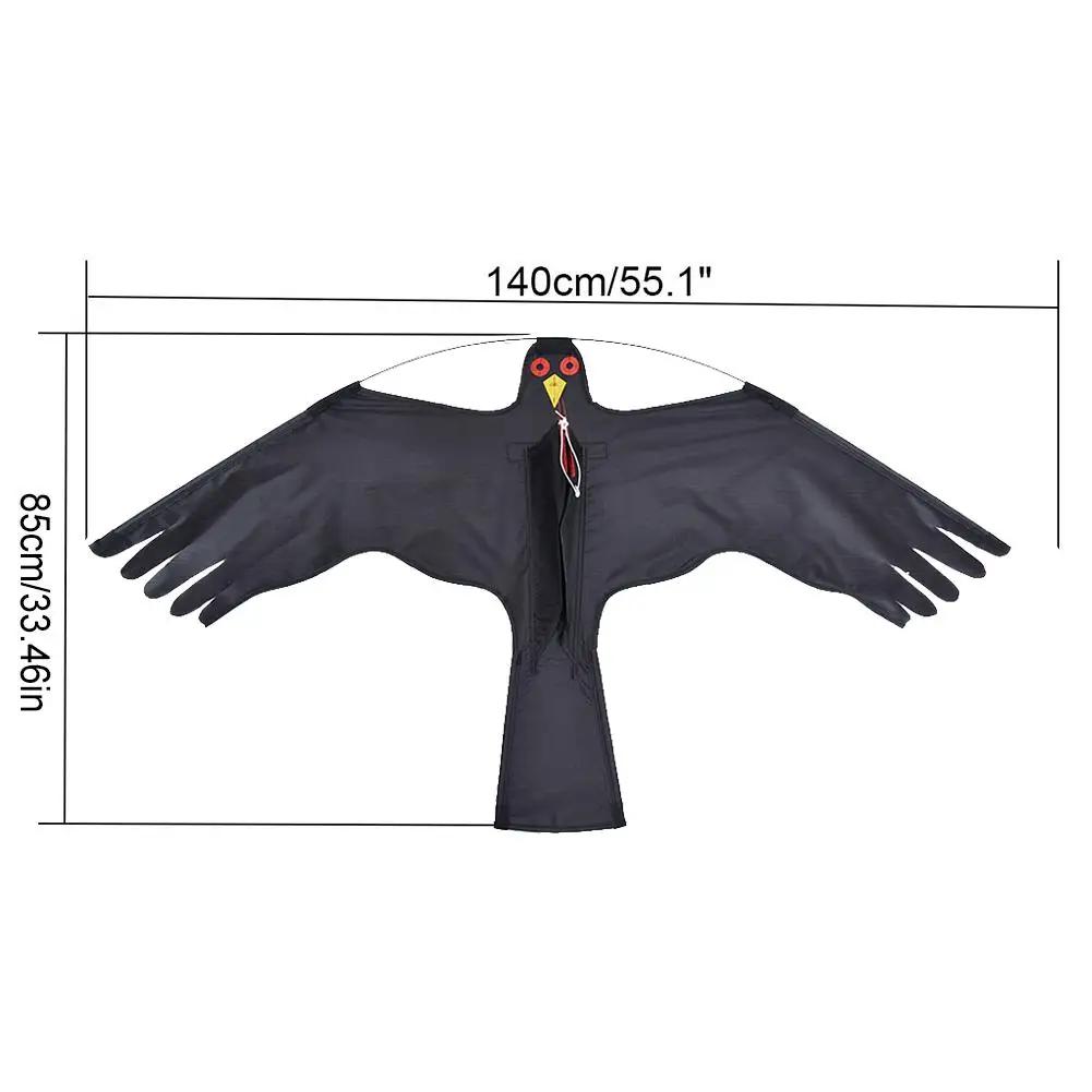 No stick Emulation Flying Hawk Kite Bird Scarer Drive Kite Bird Repellent for Garden Scarecrow Yard Bird Repeller Farm Decor