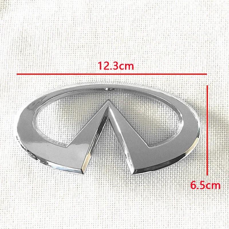 12.3x6.5cm Car Rear Trunk Emblem Badge for Infiniti Q50 FX35 Q30 G37 Q70 G35 Q60 QX50 QX60 QX70 QX80 ABS Accessories UU666