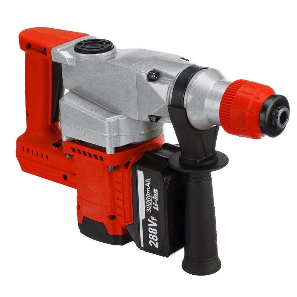 Беспроводная электрическая ударная дрель-перфоратор, перезаряжаемая бесщеточная перфораторная дрель 288VF, электрический инструмент для литий-ионных аккумуляторов Makita