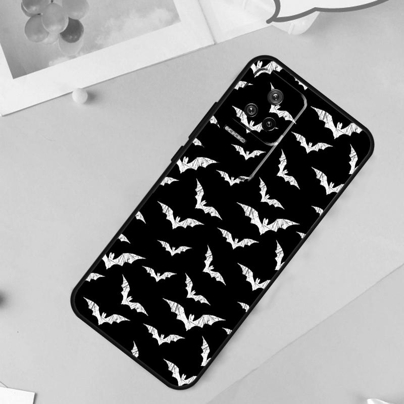 Goth Vampire Bat Gothic Case For Xiaomi 13 14 Ultra 12 Lite 11T 12T 13T Pro POCO M6 Pro X6 X5 X3 F3 F5 M5s Cover