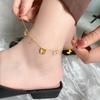 2023 Women's 18K Gold-Plated Butterfly Anklet - Titanium Steel, Non-Fading, Cold Style Jewelry