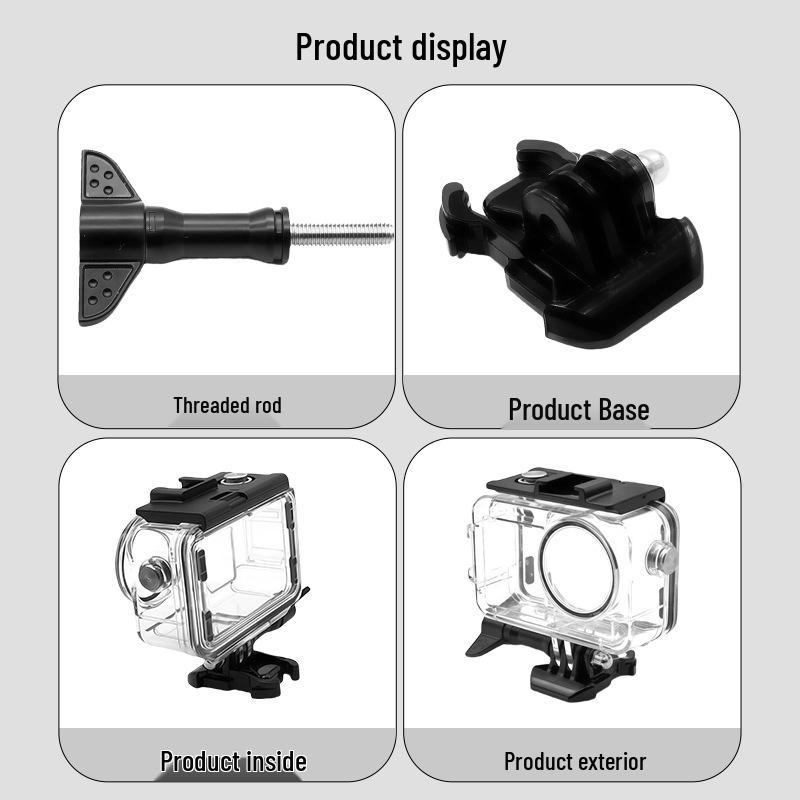 Водонепроницаемый бокс для дайвинга для спортивной камеры DJI Osmo Action 3/4/5 Pro.