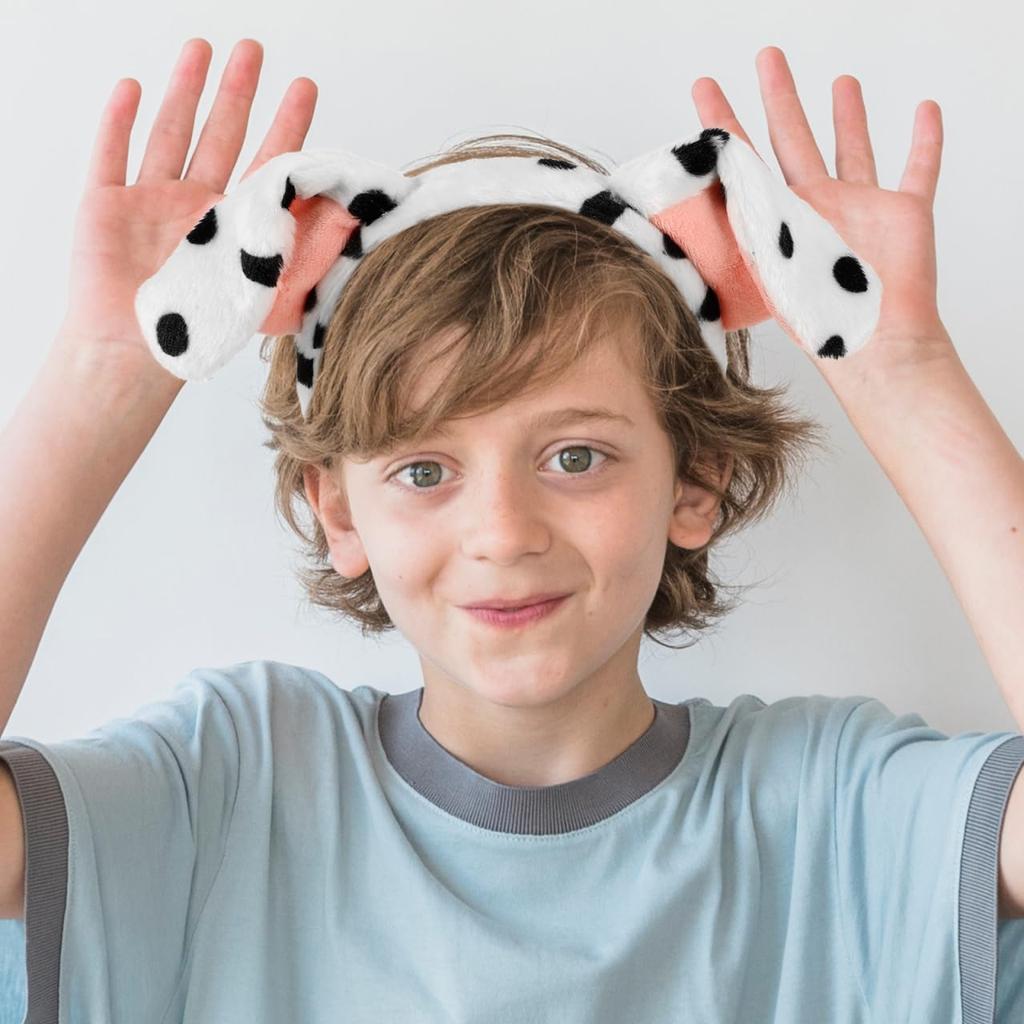 CIMAXIC Dog Headband Puppy Ears Lightweight Fluffy x Dog Cosplay Accessories for and Halloween Set, Headband, Material, 9.84 6.10 Inches, Birthdays,