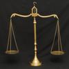 Brass Balance Scale Décor 55.88 Cm Tall Justice Symbol Gold Metal Scales Lawyer Office, Home, Lawyer Gift or Study Display