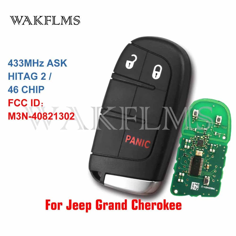 M3N-40821302 For Jeep Grand Cherokee Smart Remote Car Key Fob 433MHz ID46 Chip 2014 2015 2016 2017 2018 2019 2020