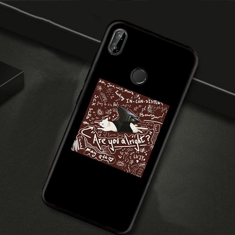 Чехол Lovejoy Cat Are You Alright для Huawei Nova 10 9 SE 3i 7i 8i 11i 12i Y73 Y90 Y70 Y72 Y61 Y91 P60 Pro P30 P40 Lite