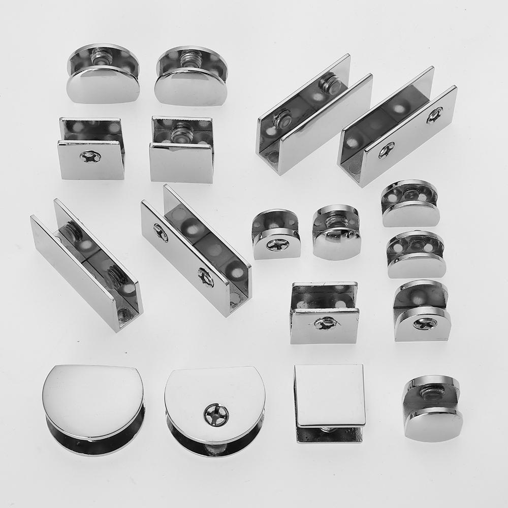 2pcs Thicken Alloy Board Support Plank Clip Glass Shelf Support Glass Clamp Glass Shelf