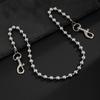 Punk Personalized Jeans Pants Chain For Men Minimalist Vintage Hip Hop Waist Chain Simple Round Beads Adjustable Waist Chain
