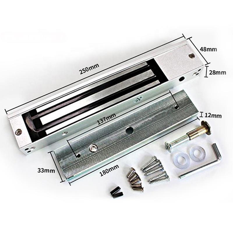 12v Glass Door Iron Door Sliding Magnetic Lock 280kg Office Electromagnetic Access Control Lock