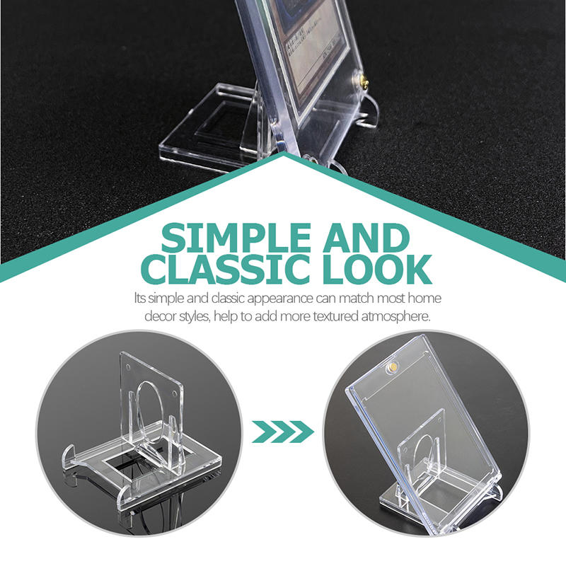 1 шт. Подставка-держатель для карт, Протекторы для карт, Жесткие пластиковые рукава, Витрина для трейдинга, Карты для спорта - 2 стиля на выбор