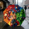 Superhero Party 8 Ribs 3Fold Black Glue Uv Protection Umbrella Sun Protection Rainproof Compact Folding Umbrella For Travel Daily Use C924666