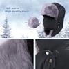 Unisex Warm Trapper with Detachable Mask Windproof Soft Winter Hat