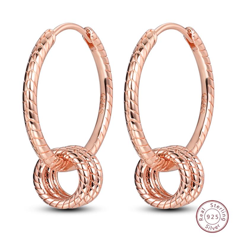 Серьги-кольца из серебра 925 пробы, минималистичные, золотые, круглые, модные, с застежкой-пряжкой с цирконием, свадебные украшения, подарок для женщин