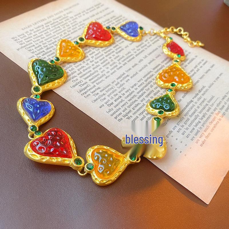 Винтажное ретро ожерелье на ключицу в придворном стиле для женщин