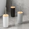 Long Handle Toilet Scrubber Standing Base Bathroom Cleaning Tool Toilet Brush Set  Toilet Cleaning