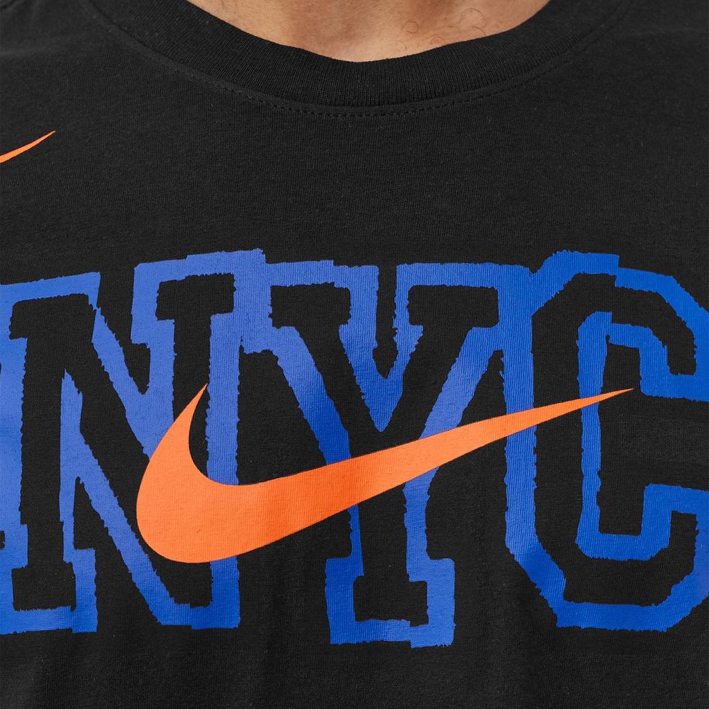 Nike Футболка NBA New York Knicks City Edition Черная Мужская Уличная одежда DV5961-010