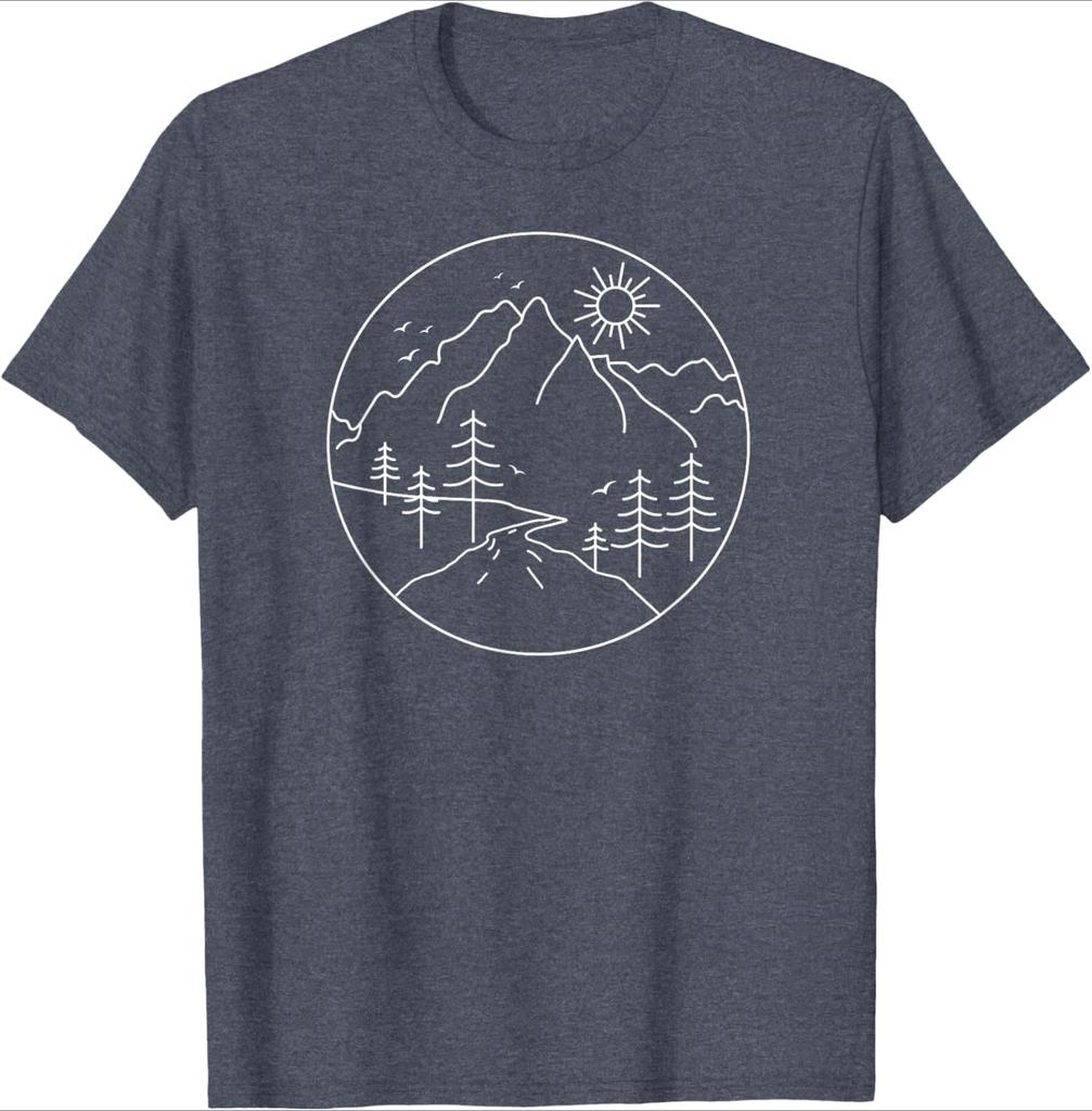Sunrise Mountain Nature Hiking Camping Outdoors Mountains TShirt