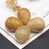 Natural Stone Ornament Egg Shape Crystal Rose Quartz Amethyst Agate Sodalite Opal Yellow Jade Home Decoration Decor Jewelry 17×22 Mm