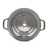 Staub Pico Cocotte Round 26cm Graphite Gray 1102618 Two Handed Pot Enamel Pot Rund Brater Graphite Gray Pico Cocotte Pot Stylish Cookware Kitchen